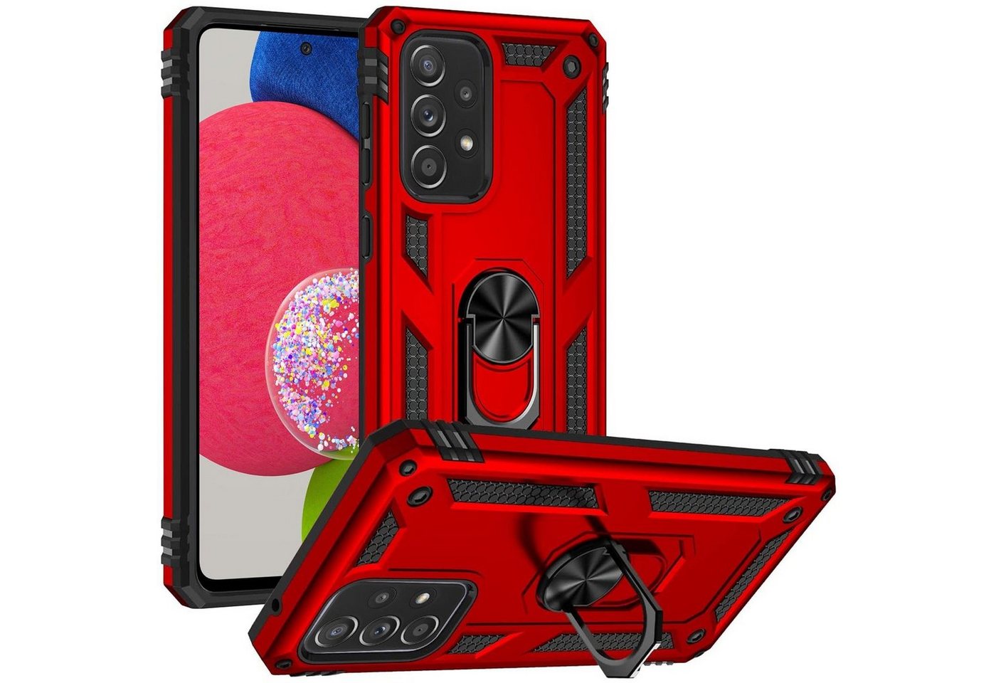 CoolGadget Handyhülle Armor Shield Case für Samsung Galaxy A52 4G/5G, A52s 5G 6,5 Zoll, Outdoor Cover Ringhalterung Handy Hülle für Samsung A52, A52s 5G CoolGadget Handyhülle Armor Shield Case für Samsung Galaxy A52 4G/5G, A52s 5G 6,5 Zoll, Outdoor Cover Ringhalterung Handy Hülle für Samsung A52, A52s 5G von Coolgadget
