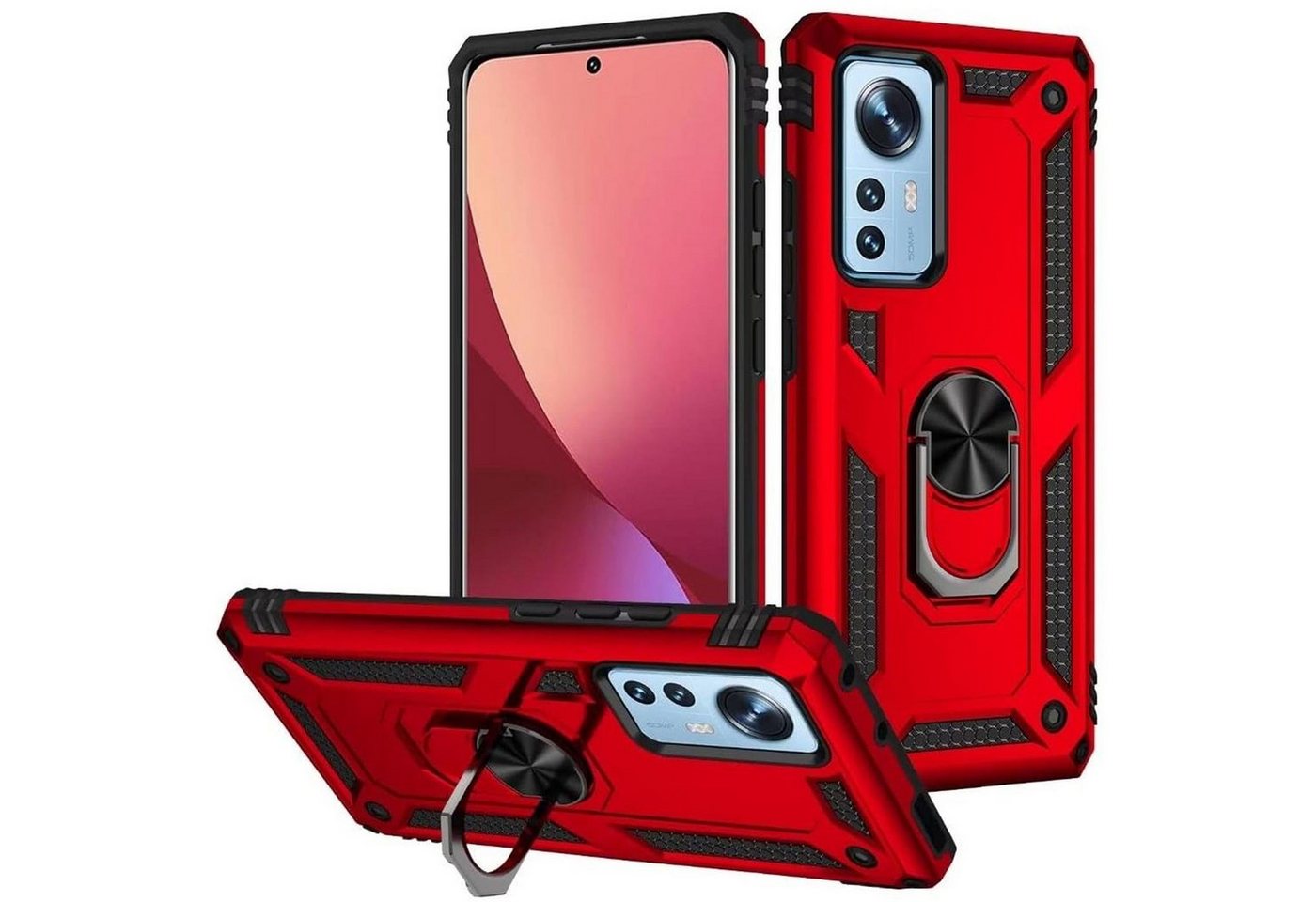 CoolGadget Handyhülle Armor Shield Case für Xiaomi 12 Pro 6,73 Zoll, Outdoor Cover Magnet Ringhalterung Handy Hülle für Xiaomi 12 Pro CoolGadget Handyhülle Armor Shield Case für Xiaomi 12 Pro 6,73 Zoll, Outdoor Cover Magnet Ringhalterung Handy Hülle für Xiaomi 12 Pro von Coolgadget