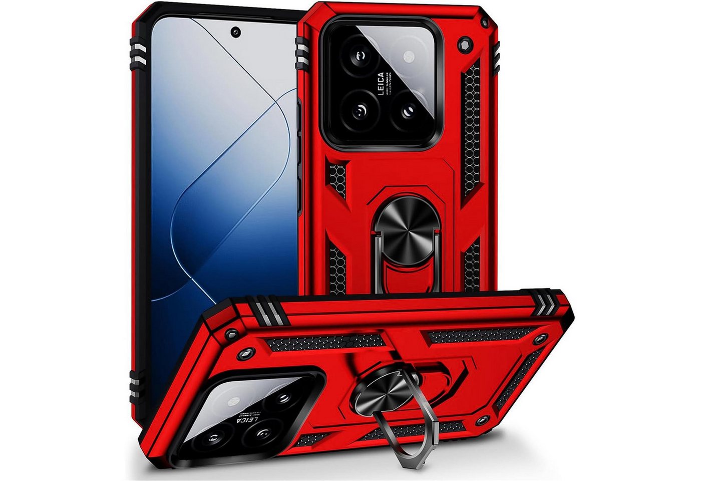 CoolGadget Handyhülle Armor Shield Case für Xiaomi 14 Pro 6,73 Zoll, Outdoor Cover Magnet Ringhalterung Handy Hülle für Xiaomi 14 Pro 5G CoolGadget Handyhülle Armor Shield Case für Xiaomi 14 Pro 6,73 Zoll, Outdoor Cover Magnet Ringhalterung Handy Hülle für Xiaomi 14 Pro 5G von Coolgadget