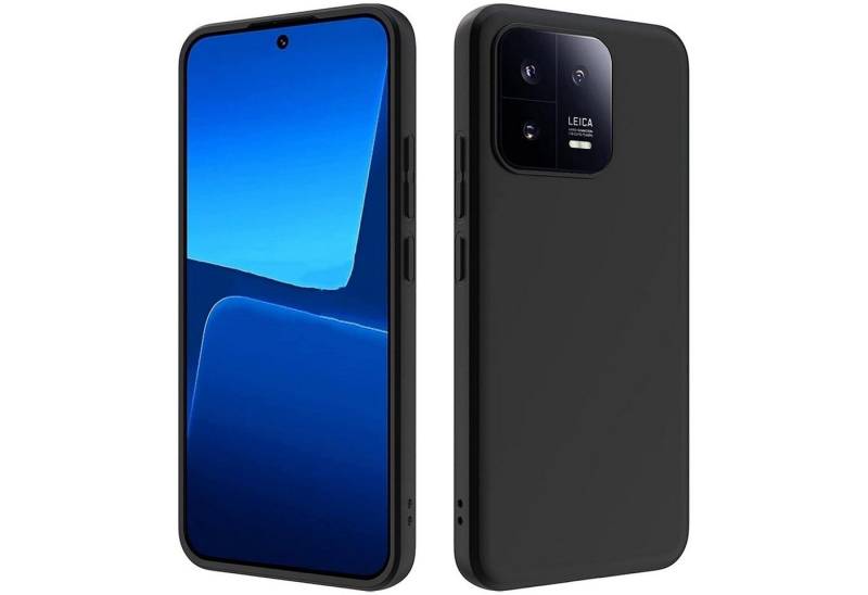 CoolGadget Handyhülle Black Series Handy Hülle für Xiaomi 13 Pro 6,73 Zoll, Edle Silikon Schlicht Robust Schutzhülle für Xiaomi 13 Pro Hülle von Coolgadget