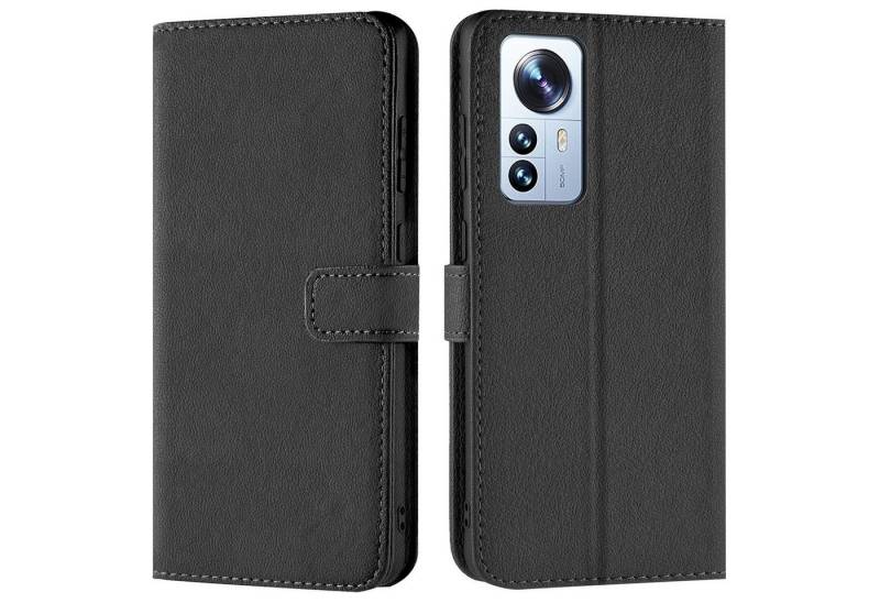CoolGadget Handyhülle Book Case Handy Tasche für Xiaomi 12 Pro 6,73 Zoll, Hülle Klapphülle Flip Cover für Xiaomi 12 Pro 5G Schutzhülle stoßfest von Coolgadget