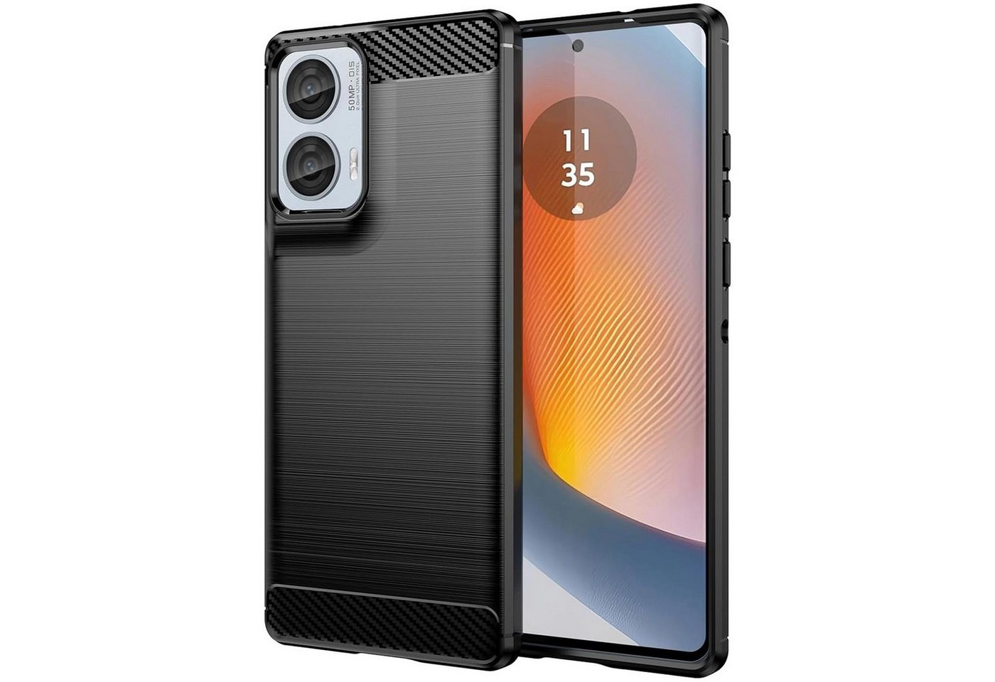 CoolGadget Handyhülle Carbon Handy Hülle für Motorola Edge 50 Fusion 6,7 Zoll, robuste Telefonhülle Case Schutzhülle für Edge 50 Fusion Hülle CoolGadget Handyhülle Carbon Handy Hülle für Motorola Edge 50 Fusion 6,7 Zoll, robuste Telefonhülle Case Schutzhülle für Edge 50 Fusion Hülle von Coolgadget