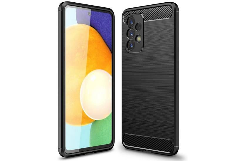 CoolGadget Handyhülle Carbon Handy Hülle für Samsung Galaxy A53 5G 6,5 Zoll, robuste Telefonhülle Case Schutzhülle für Samsung A53 Hülle von Coolgadget