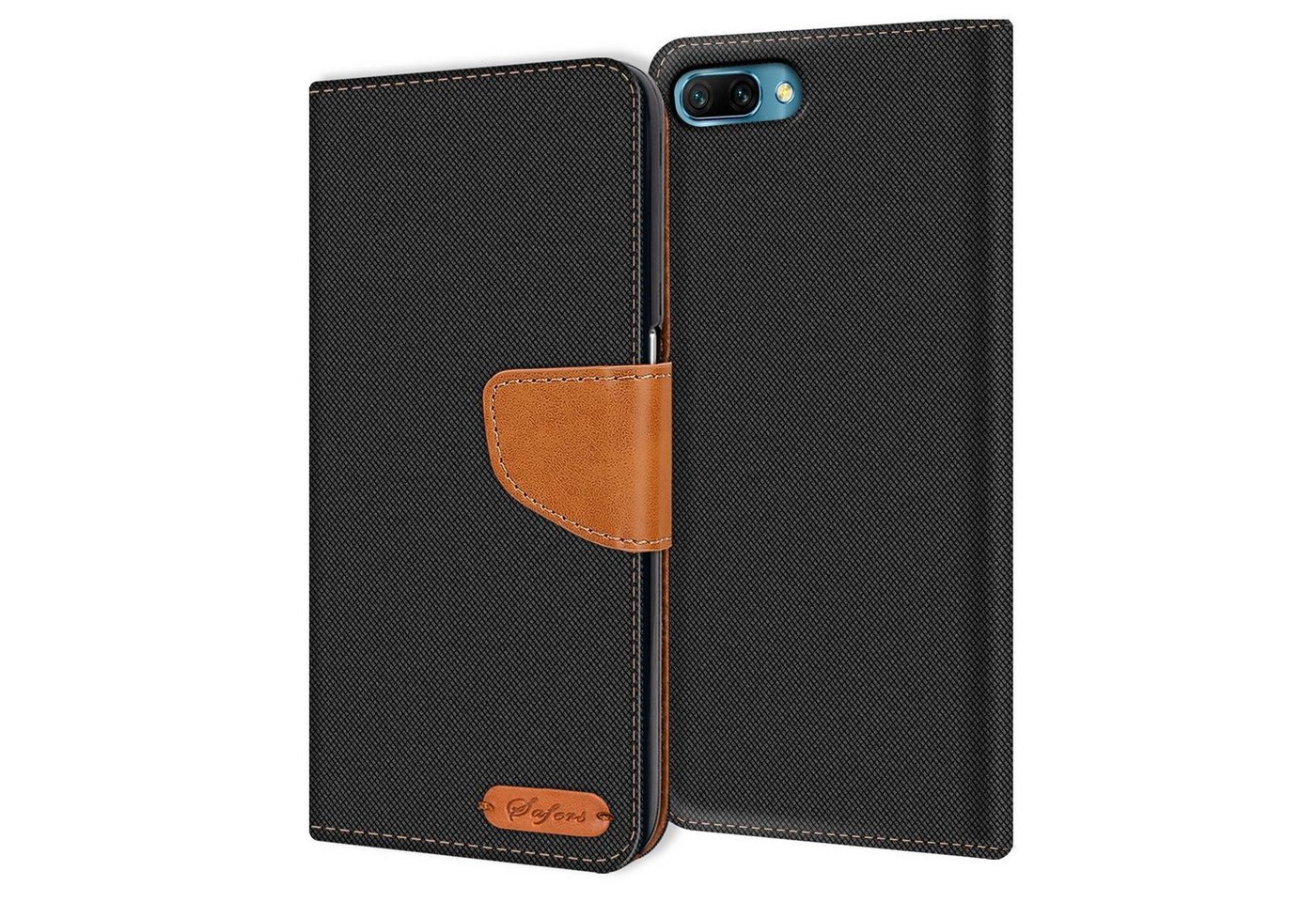 CoolGadget Handyhülle Denim Schutzhülle Flip Case für Honor 10 5,8 Zoll, Book Cover Handy Tasche Hülle Etui Klapphülle CoolGadget Handyhülle Denim Schutzhülle Flip Case für Honor 10 5,8 Zoll, Book Cover Handy Tasche Hülle Etui Klapphülle von Coolgadget