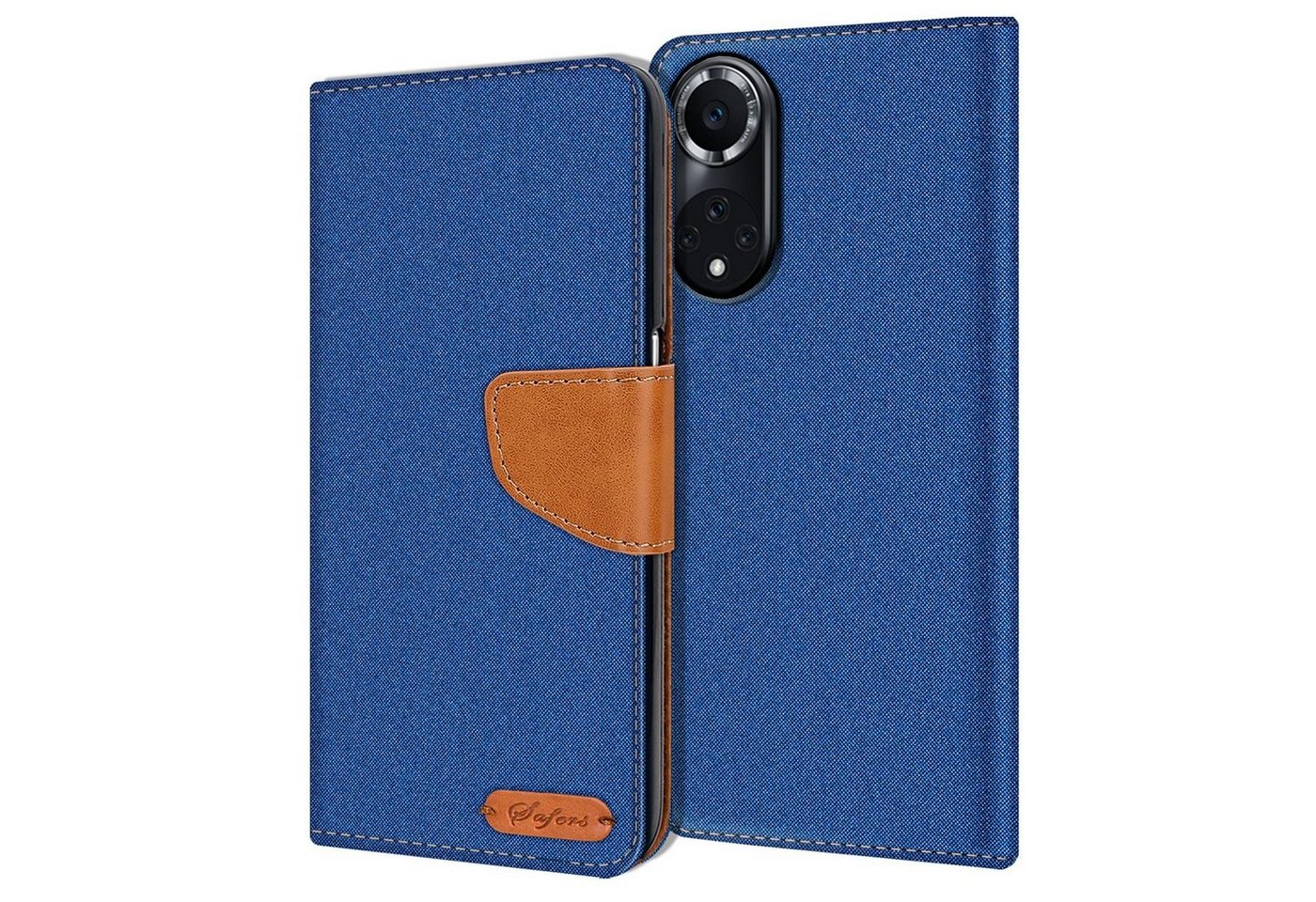 CoolGadget Handyhülle Denim Schutzhülle Flip Case für Huawei Nova 9, Honor 50 6,57 Zoll, Book Cover Handy Tasche Hülle für Huawei Nova 9 / Honor 50 Klapphülle von Coolgadget
