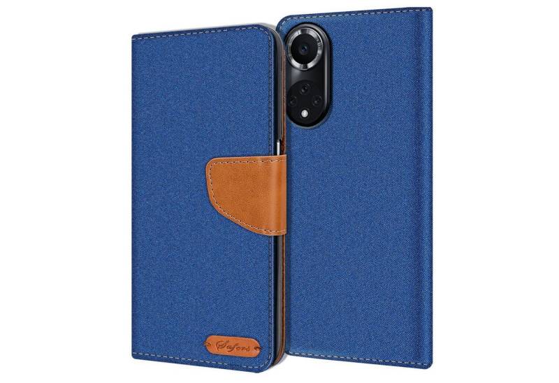 CoolGadget Handyhülle Denim Schutzhülle Flip Case für Huawei Nova 9, Honor 50 6,57 Zoll, Book Cover Handy Tasche Hülle für Huawei Nova 9 / Honor 50 Klapphülle von Coolgadget