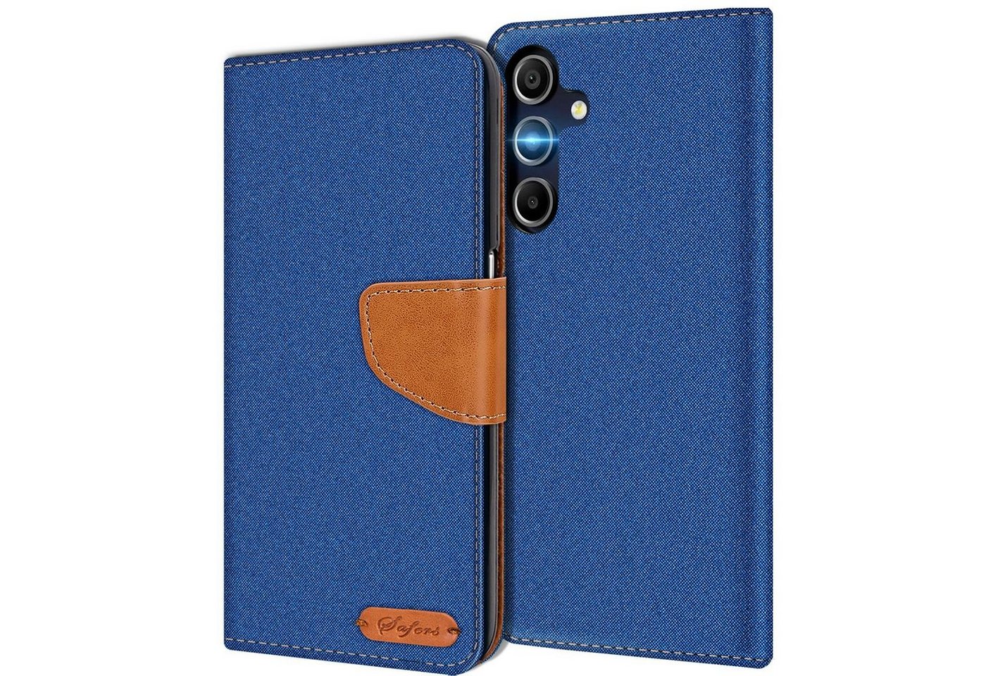 CoolGadget Handyhülle Denim Schutzhülle Flip Case für Samsung Galaxy A15 6,5 Zoll, Book Cover Handy Case Jeans Hülle für Samsung Galaxy A15 5G Klapphülle CoolGadget Handyhülle Denim Schutzhülle Flip Case für Samsung Galaxy A15 6,5 Zoll, Book Cover Handy Case Jeans Hülle für Samsung Galaxy A15 5G Klapphülle von Coolgadget