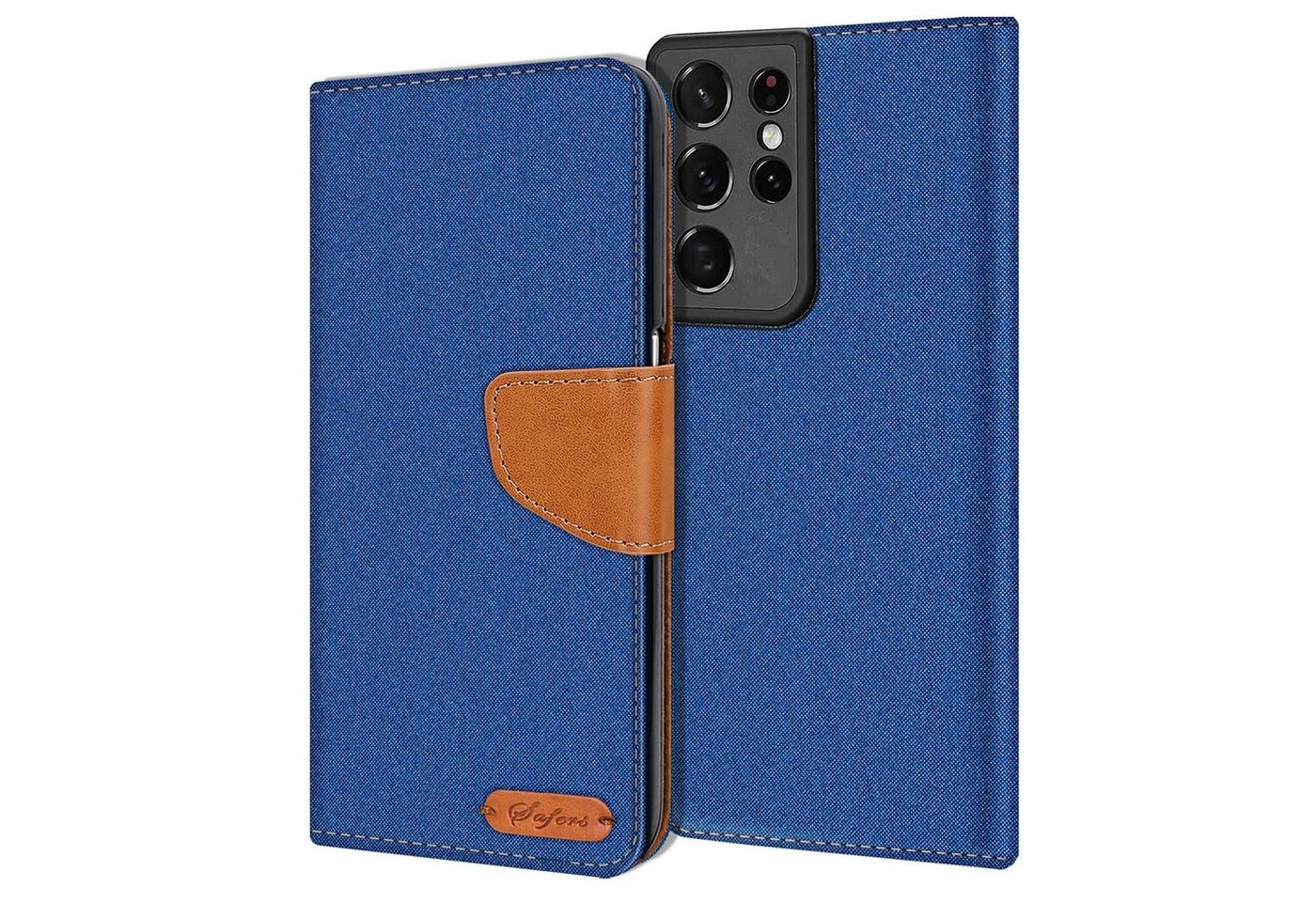 CoolGadget Handyhülle Denim Schutzhülle Flip Case für Samsung Galaxy S21 Ultra 6,8 Zoll, Book Cover Handy Tasche Hülle für Samsung S21 Ultra 5G Klapphülle CoolGadget Handyhülle Denim Schutzhülle Flip Case für Samsung Galaxy S21 Ultra 6,8 Zoll, Book Cover Handy Tasche Hülle für Samsung S21 Ultra 5G Klapphülle von Coolgadget