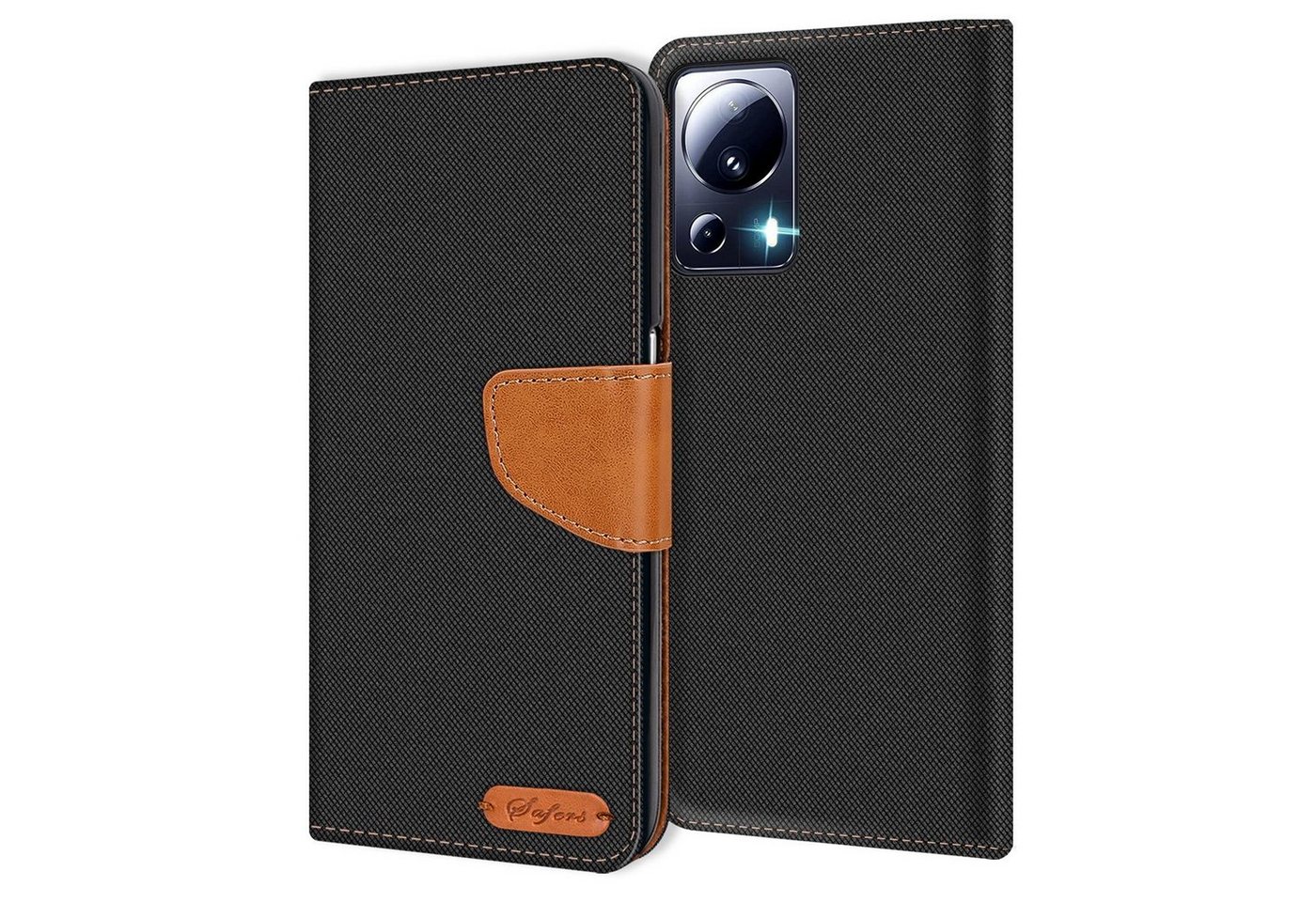 CoolGadget Handyhülle Denim Schutzhülle Flip Case für Xiaomi 13 Lite 6,55 Zoll, Book Cover Handy Tasche Jeans Hülle für Xiaomi 13 Lite Klapphülle CoolGadget Handyhülle Denim Schutzhülle Flip Case für Xiaomi 13 Lite 6,55 Zoll, Book Cover Handy Tasche Jeans Hülle für Xiaomi 13 Lite Klapphülle von Coolgadget