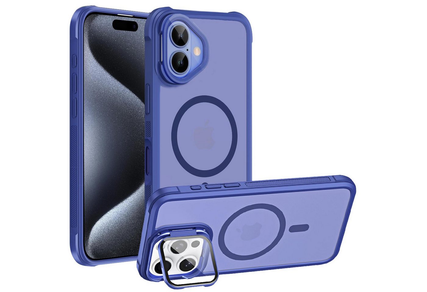 CoolGadget Handyhülle Hybrid CAM Handy Hülle für Apple iPhone 16 Plus 6,7 Zoll, Kameraschutzglas klappbar Schutzhülle Metallring für Magsafe Zubehör CoolGadget Handyhülle Hybrid CAM Handy Hülle für Apple iPhone 16 Plus 6,7 Zoll, Kameraschutzglas klappbar Schutzhülle Metallring für Magsafe Zubehör von Coolgadget