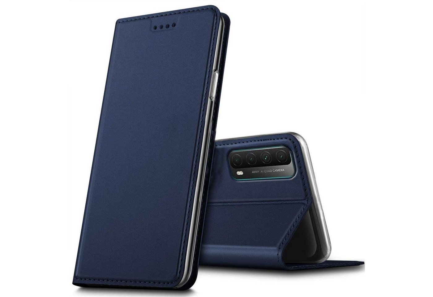 CoolGadget Handyhülle Magnet Case Handy Tasche für Huawei P Smart 2021 6,67 Zoll, Hülle Klapphülle Ultra Slim Flip Cover für P Smart (2021) Schutzhülle von Coolgadget