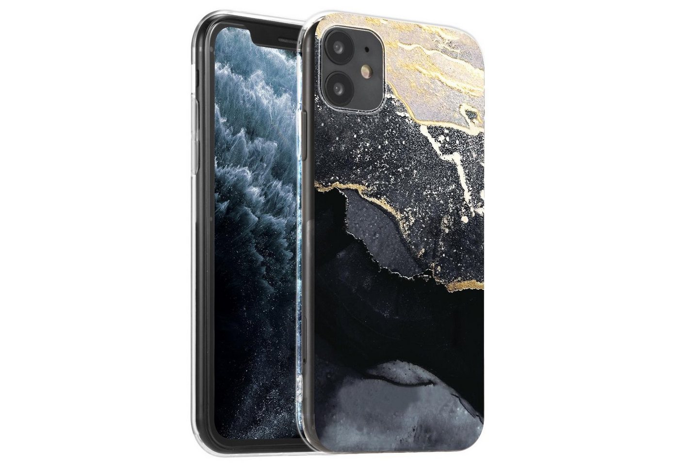 CoolGadget Handyhülle Marmor Slim Case für iPhone 12 / 12 Pro 6,1 Zoll, Hülle Dünne Silikon Schutzhülle für Apple iPhone 12 / 12 Pro Hülle CoolGadget Handyhülle Marmor Slim Case für iPhone 12 / 12 Pro 6,1 Zoll, Hülle Dünne Silikon Schutzhülle für Apple iPhone 12 / 12 Pro Hülle von Coolgadget