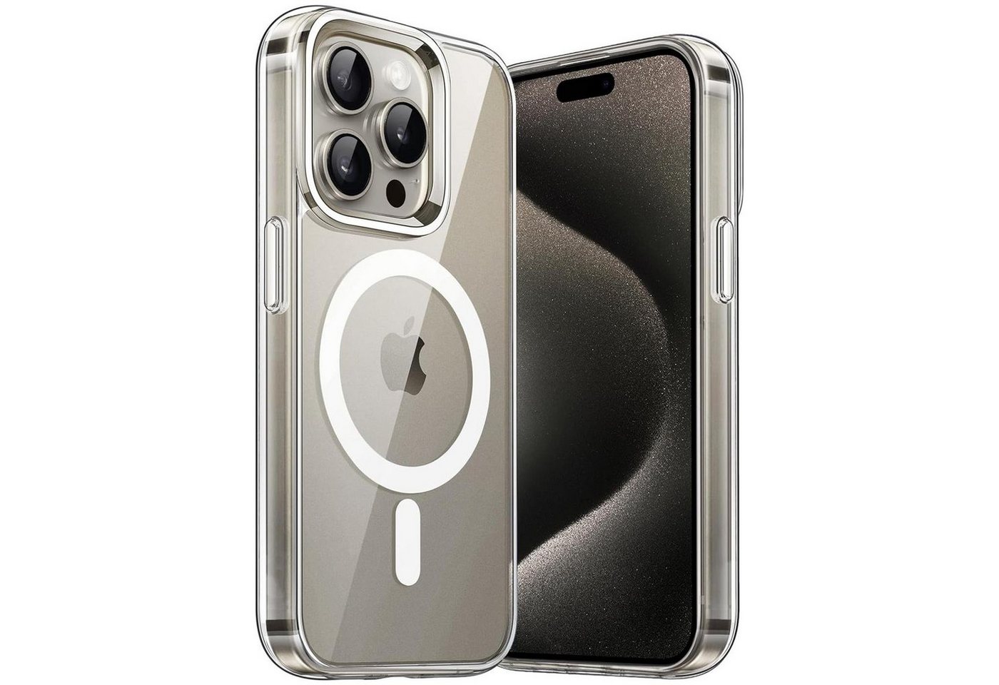 CoolGadget Handyhülle Premium Silikon Handy Case für iPhone 15 Pro Max 6,7 Zoll, Hülle Transparent Schutzhülle kompatibel mit MagSafe Zubehör CoolGadget Handyhülle Premium Silikon Handy Case für iPhone 15 Pro Max 6,7 Zoll, Hülle Transparent Schutzhülle kompatibel mit MagSafe Zubehör von Coolgadget