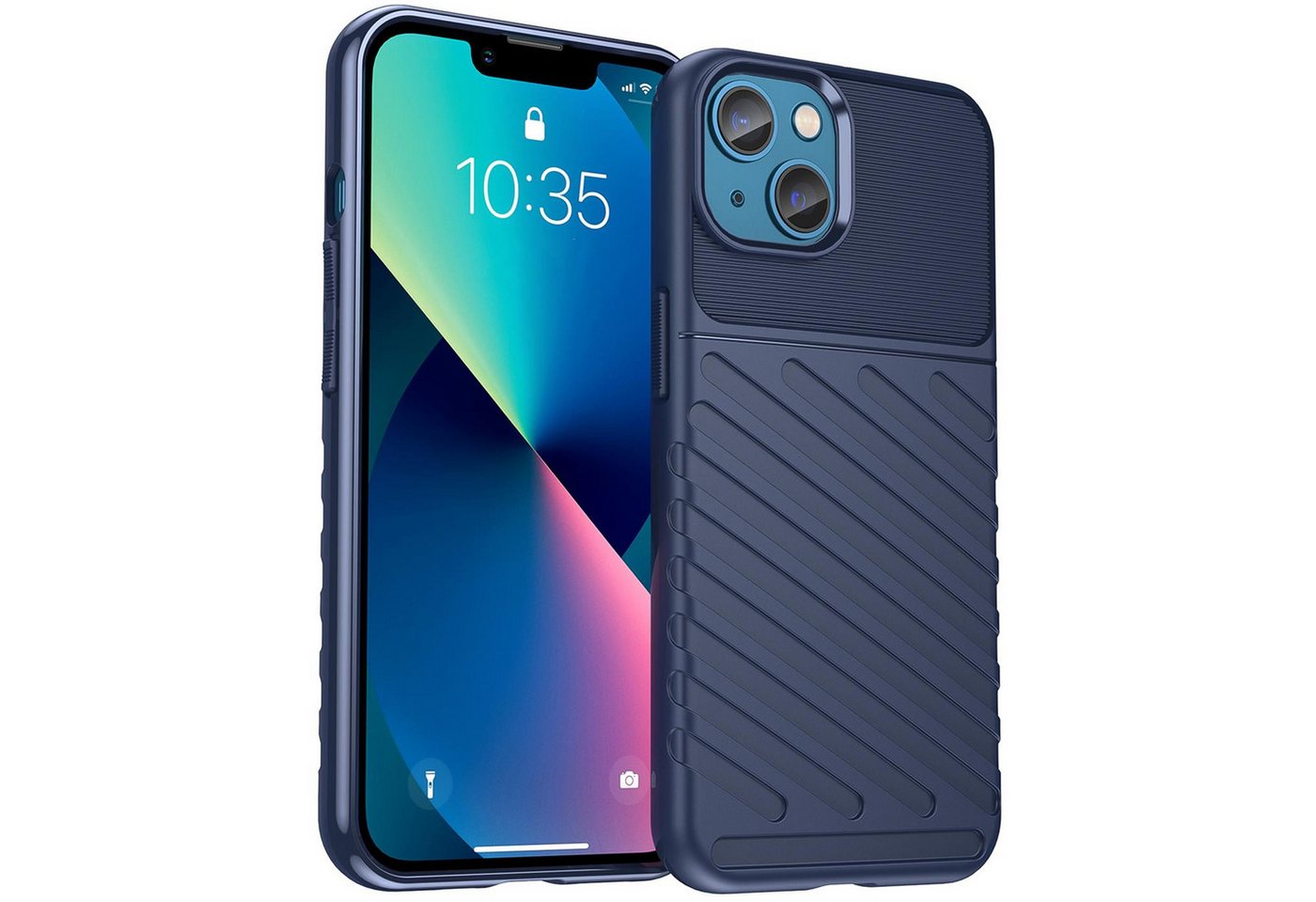 CoolGadget Handyhülle Thunder Hybrid Case für Apple iPhone 13 6,1 Zoll, stylische rutschfeste Schutzhülle Handy Hülle für iPhone 13 CoolGadget Handyhülle Thunder Hybrid Case für Apple iPhone 13 6,1 Zoll, stylische rutschfeste Schutzhülle Handy Hülle für iPhone 13 von Coolgadget