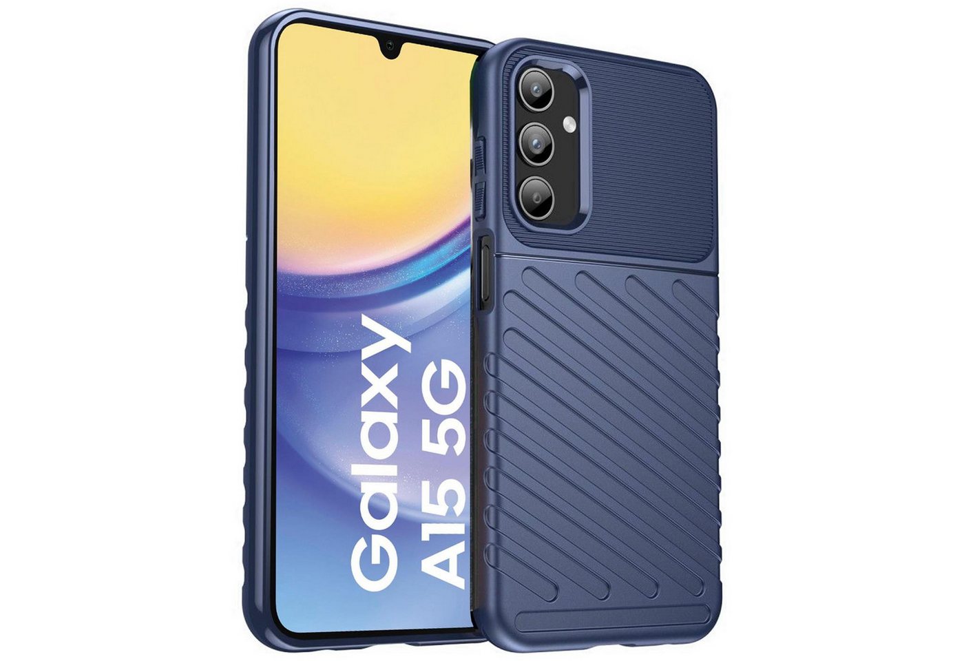 CoolGadget Handyhülle Thunder Hybrid Case für Samsung Galaxy A15 4G/5G 6,5 Zoll, stylische rutschfeste Schutzhülle Handy Hülle für Samsung A15 5G CoolGadget Handyhülle Thunder Hybrid Case für Samsung Galaxy A15 4G/5G 6,5 Zoll, stylische rutschfeste Schutzhülle Handy Hülle für Samsung A15 5G von Coolgadget
