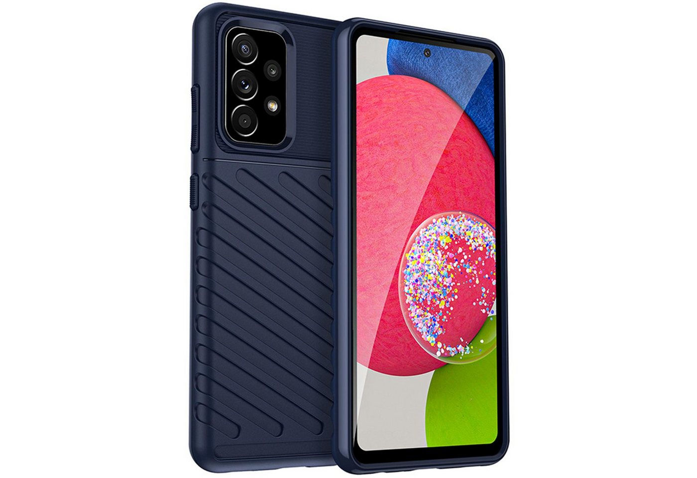 CoolGadget Handyhülle Thunder Hybrid Case für Samsung Galaxy A52 4G/5G / A52s 5G 6,5 Zoll, stylische rutschfeste Schutzhülle Handy Hülle für Samsung Galaxy A52 CoolGadget Handyhülle Thunder Hybrid Case für Samsung Galaxy A52 4G/5G / A52s 5G 6,5 Zoll, stylische rutschfeste Schutzhülle Handy Hülle für Samsung Galaxy A52 von Coolgadget