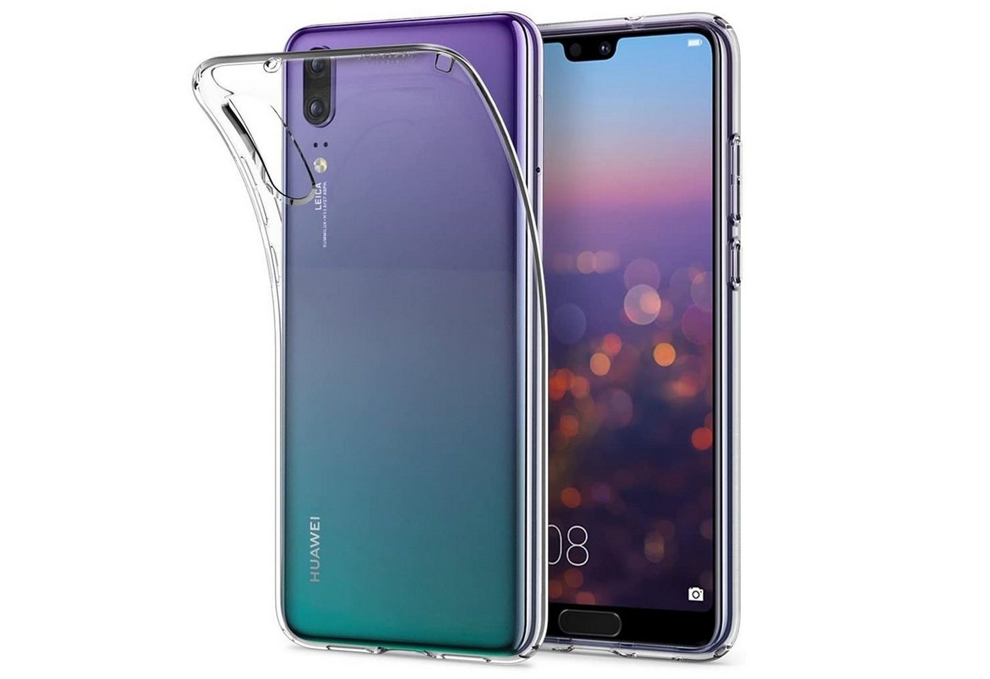 CoolGadget Handyhülle Transparent Ultra Slim Case für Huawei P20 5,8 Zoll, Silikon Hülle Dünne Schutzhülle für Huawei P20 Hülle CoolGadget Handyhülle Transparent Ultra Slim Case für Huawei P20 5,8 Zoll, Silikon Hülle Dünne Schutzhülle für Huawei P20 Hülle von Coolgadget