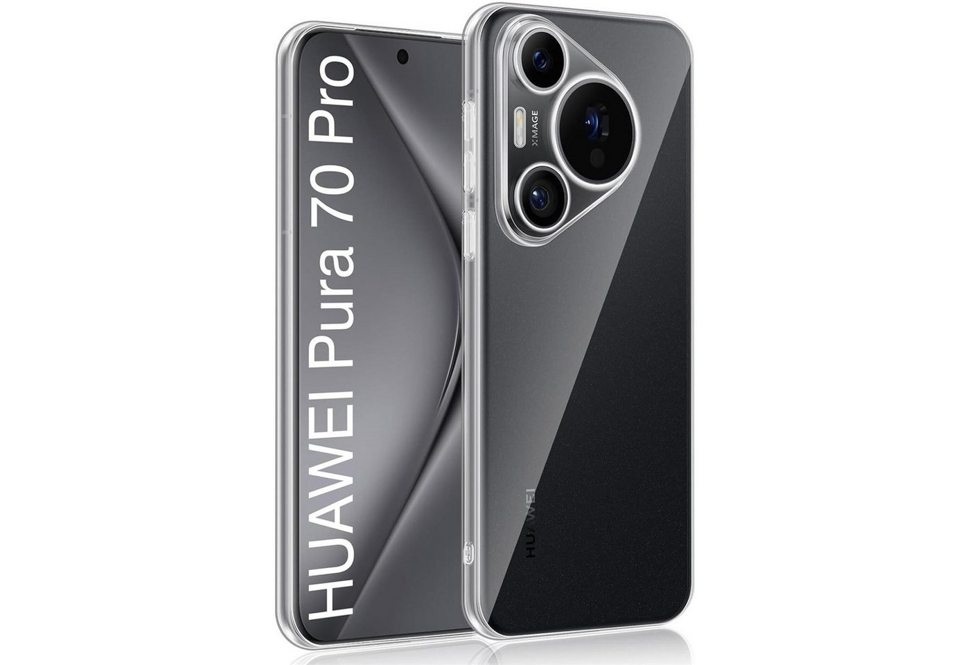 CoolGadget Handyhülle Transparent Ultra Slim Case für Huawei Pura 70 Pro 6,8 Zoll, Silikon Hülle Dünne Schutzhülle für Pura 70 Pro Hülle CoolGadget Handyhülle Transparent Ultra Slim Case für Huawei Pura 70 Pro 6,8 Zoll, Silikon Hülle Dünne Schutzhülle für Pura 70 Pro Hülle von Coolgadget