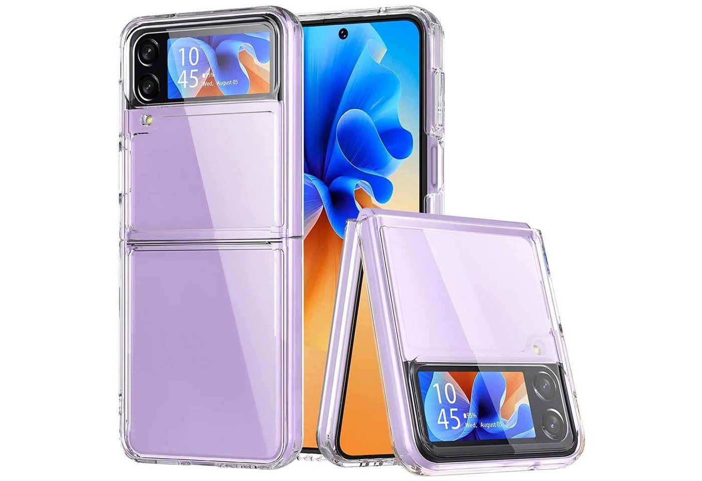 CoolGadget Handyhülle Transparent Ultra Slim Case für Samsung Galaxy Z Flip 4 6,7 Zoll, Silikon Hülle Dünne Schutzhülle für Samsung Z Flip4 5G Hülle von Coolgadget