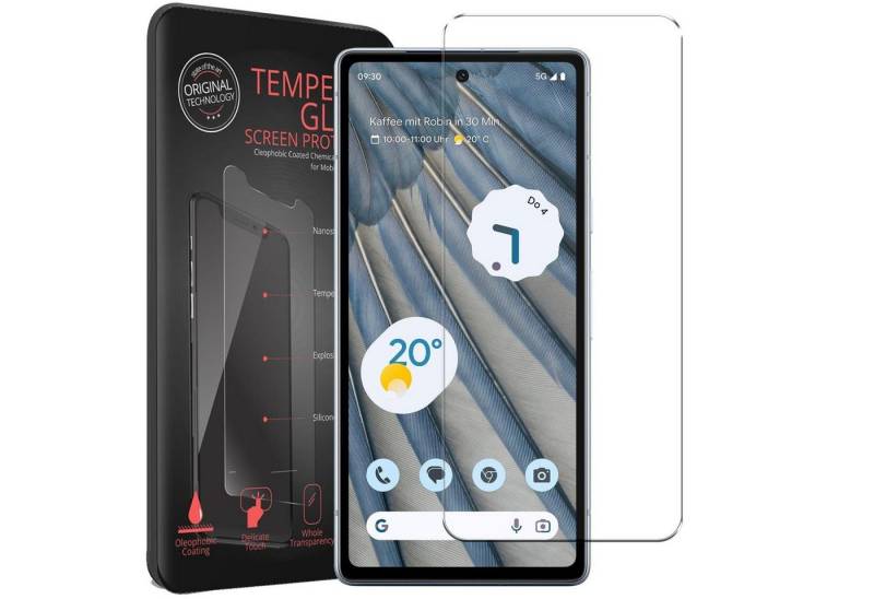 CoolGadget Schutzfolie Panzerfolie für Google Pixel 7a, (9H Härtegrad, 2x Schutzglas, 1xReinigungset), Displayfolie Panzer Schutzfolie 2 Stück für Google Pixel 7a Glas Folie von Coolgadget