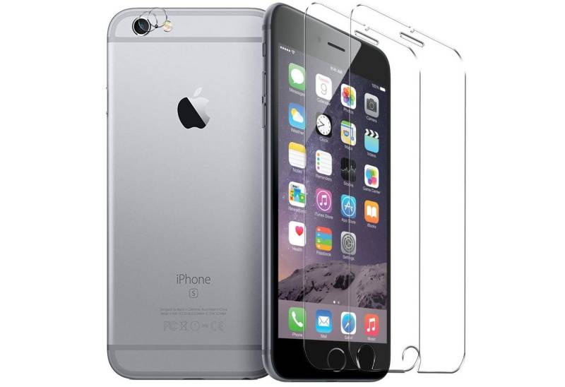 CoolGadget Schutzfolie Panzerfolie für iPhone 6 Plus / 6S Plus, (Spar-Set 4in1, 2x Displayschutz, 2x Kameraschutz), Panzerglas Schutzfolie für Apple iPhone 6 Plus / 6S Plus Folie von Coolgadget