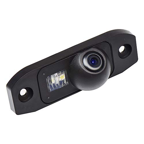 HD 720p Farb Rückfahrkamera Kennzeichenbeleuchtung Kamera Einparkhilfe mit Distanzlinien kompatibel für Volvo S90/S80L/S40L/S80/S40/S60/V60/XC90/XC60 C30/C70/S60L/V40R V50 XC70 von CoolinDT