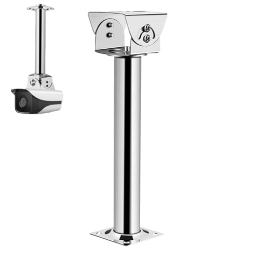 Coolotic Edelstahl Sicherheitskamera-Wand-Deckenhalterung, verstellbare Universal-Kamera-Wandhalterung für Überwachungskameras/IP-Kameras/Dom für Überwachungskamera (I-Type 30 cm) von Coolotic