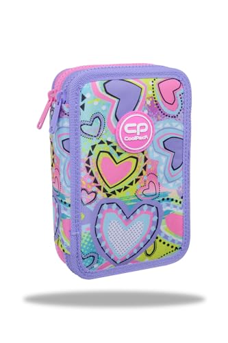 Coolpack F066832, Mäppchen JUMPER 2 Pastel Heart, Multicolor von Coolpack