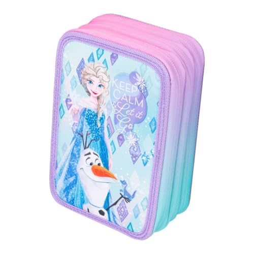 Coolpack F067776, Mäppchen JUMPER 3 Disney Frozen, Multicolor von Coolpack