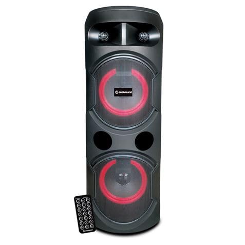 Coolsound Pro 400 Autoverstärkter Bluetooth-Lautsprecher, 100 W, 10 Zoll, 30 W, RMS, mit Akku, LED-Beleuchtung, USB, SD, Mikrofon-Eingang von Coolsound