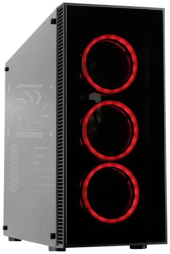 Cooltek CT VIER Midi-Tower PC-Gehäuse Schwarz von Cooltek