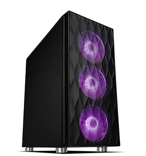 Cooltek Eins RGB Midi-Tower PC-Gehäuse Schwarz von Cooltek