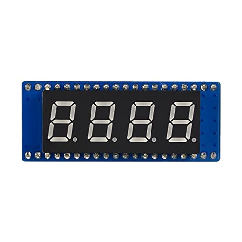 4-Digit 8-Segment Display Module for Raspberry Pi Pico Series, Quad Alphanumeric Display Based on 74HC595 Driver SPI-Compatible Direct Connect von Coolwell