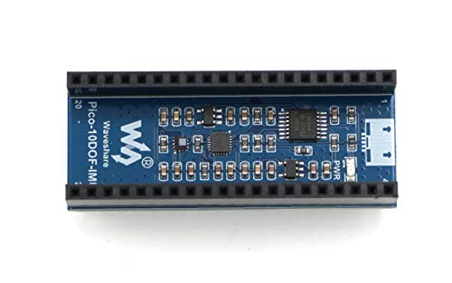 Coolwell Waveshare 10-DOF IMU Sensor Module for Raspberry Pi Pico, Onboard ICM20948 9-Axis Motion Sensor and LPS22HB Chip Stackable Header Design von Coolwell