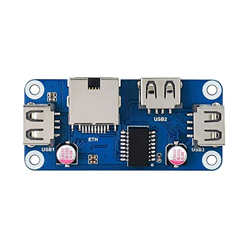 Ethernet/USB HUB HAT (B) for Raspberry Pi Series Board, with 1x RJ45 Ethernet Port, 3X USB 2.0 Ports, Plug-and-Play von Coolwell