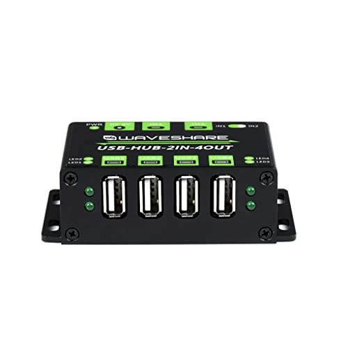 Industrial Grade USB HUB, 4X Extended USB Ports, Switchable Two Inputs, Sharing Two Hosts von Coolwell