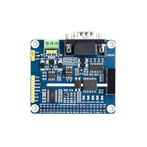 Isolated RS485 RS232 Expansion HAT Board for Raspberry Pi Series, Control via SPI, Overcurrent/Overvoltage Proof von Coolwell