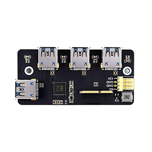 PCIe to USB 3.2 Gen1 Adapter Designed for Raspberry Pi Compute Module 4 IO Board(CM4), 4X High Speed USB Ports,Compatible with USB 3.0/2.0/1.1 von Coolwell