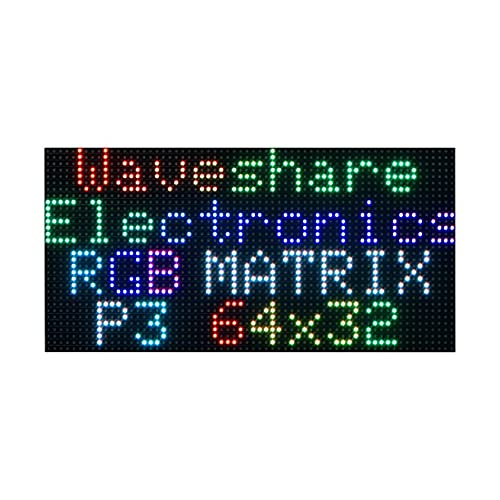RGB Full-Color LED Matrix Panel Display, 64×32 Pixels for Raspberry Pi, Pico, ESP32, Ardui,etc, Adjustable Brightness von Coolwell