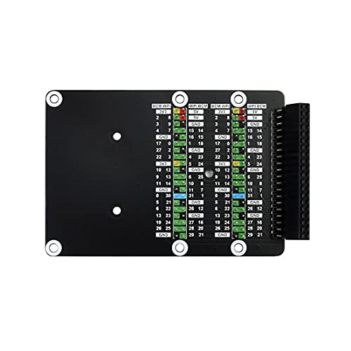 Raspberry Pi 400 GPIO Header Adapter, 2X 40PIN Header, Leaning Version,Angled Header Expansion, Convenient to Use Hats von Coolwell