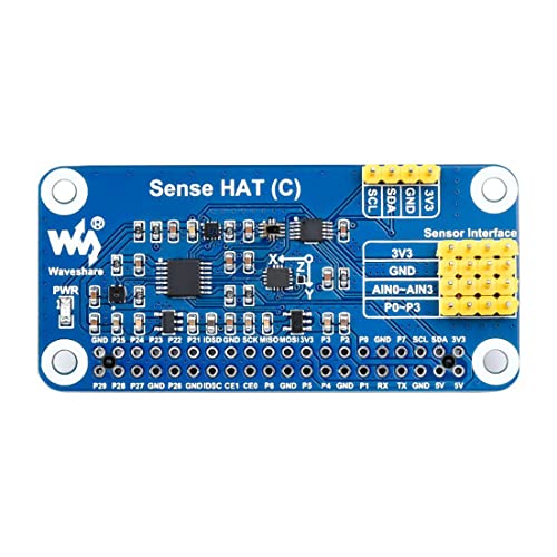 Sense HAT (C) for Raspberry Pi Series Board, with Multi Sensors Onboard, AD Expansion to Supports External Sensors von Coolwell