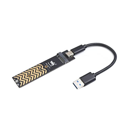 USB-C-Adapter für NGFF SSD, USB 3.2 Gen2 Typ-C, bis zu 6 Gbit/s / S theoretische Datenrate von Coolwell