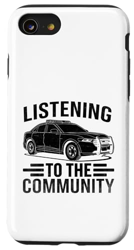 Dem Polizeibeamten der Gemeinde zuhören, Polizisten Hülle für iPhone SE (2020) / 7 / 8 von Cop Gift Police Officer Sayings Policeman