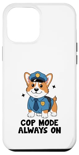 Ein Corgi-Polizist, Polizeimodus, immer aktiv, Polizist Hülle für iPhone 12 Pro Max von Cop Gift Police Officer Sayings Policeman