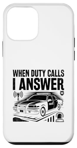 Wenn der Dienst ruft, antworte ich der Polizei, Polizist Hülle für iPhone 12 mini von Cop Gift Police Officer Sayings Policeman