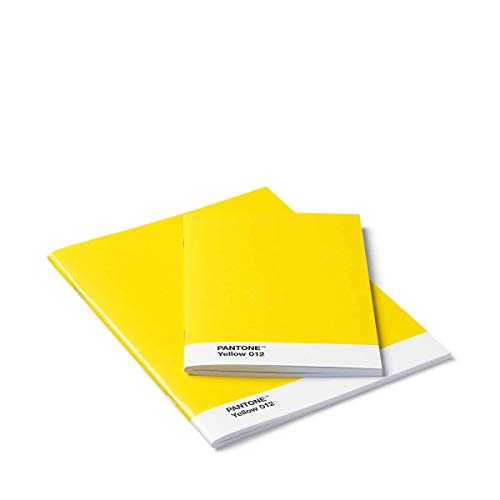 Pantone Blanko-Hefte, Booklet 2er-Set, Yellow 012 von Copenhagen Design