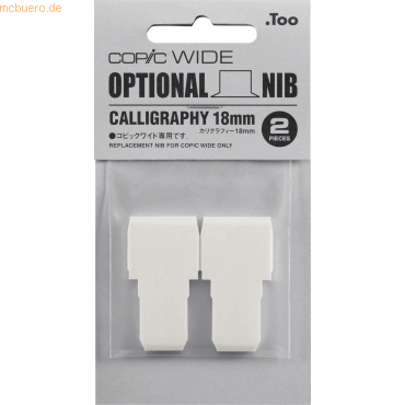 10 x Copic Ersatzspitze Kalligrafie für Wide-Marker 18mm VE=2 Stück von Copic