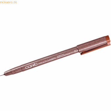 12 x Copic Fineliner Multi Liner sepia 0.1 mm von Copic