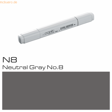 3 x Copic Marker N8 Neutral Gray von Copic