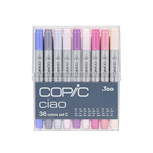 COPIC Ciao Marker Set C mit 36 Farben, Allround Layoutmarker, im praktischen Acryl-Display zur Aufbewahrung und einfachen Entnahme COPIC Ciao Marker Set C mit 36 Farben, Allround Layoutmarker, im praktischen Acryl-Display zur Aufbewahrung und einfachen Entnahme von Copic